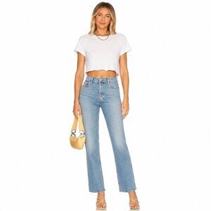 RE/DONE 90s High Rise Loose Jeans Sz 27 Rio Fade Straight Leg Vintage Minimalist